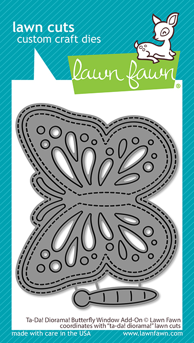 Lawn Fawn - ta-da! diorama! butterfly window add-on 