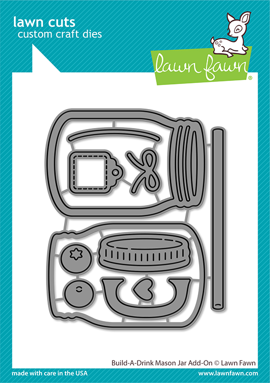 Lawn Fawn - build-a-drink mason jar add-on