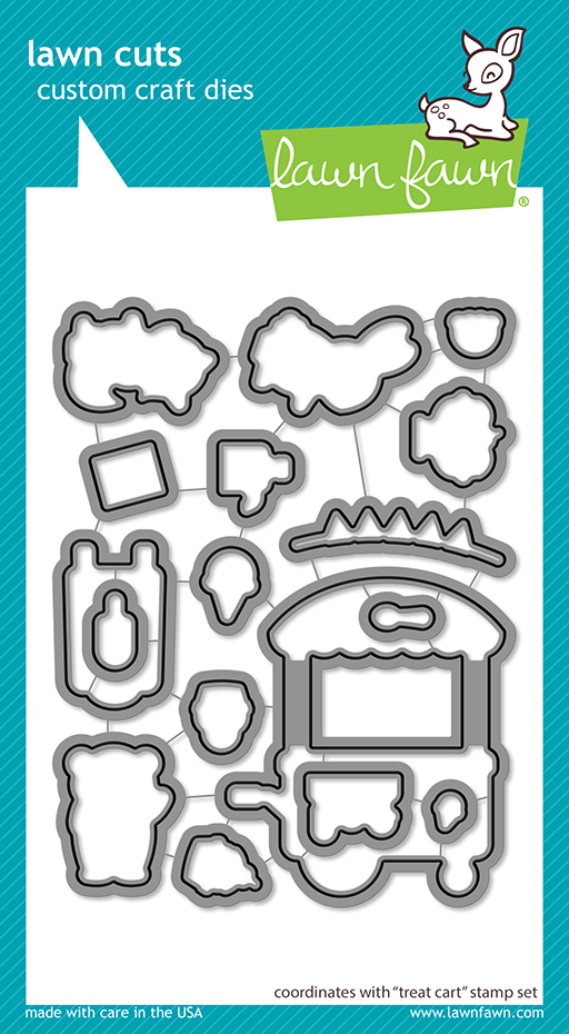 Lawn Fawn - treat cart lawn cuts