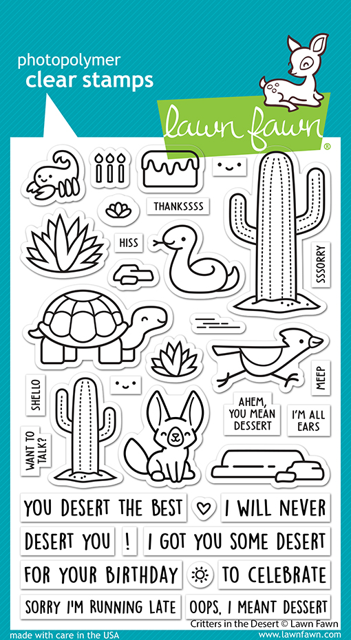 Lawn Fawn - critters in the desert