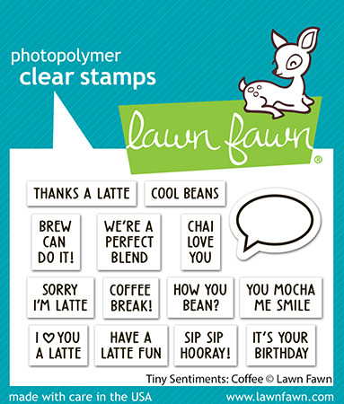 Lawn Fawn - tiny sentiments: coffee