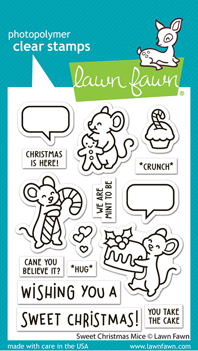 **NEW* - Lawn Fawn - sweet christmas mice