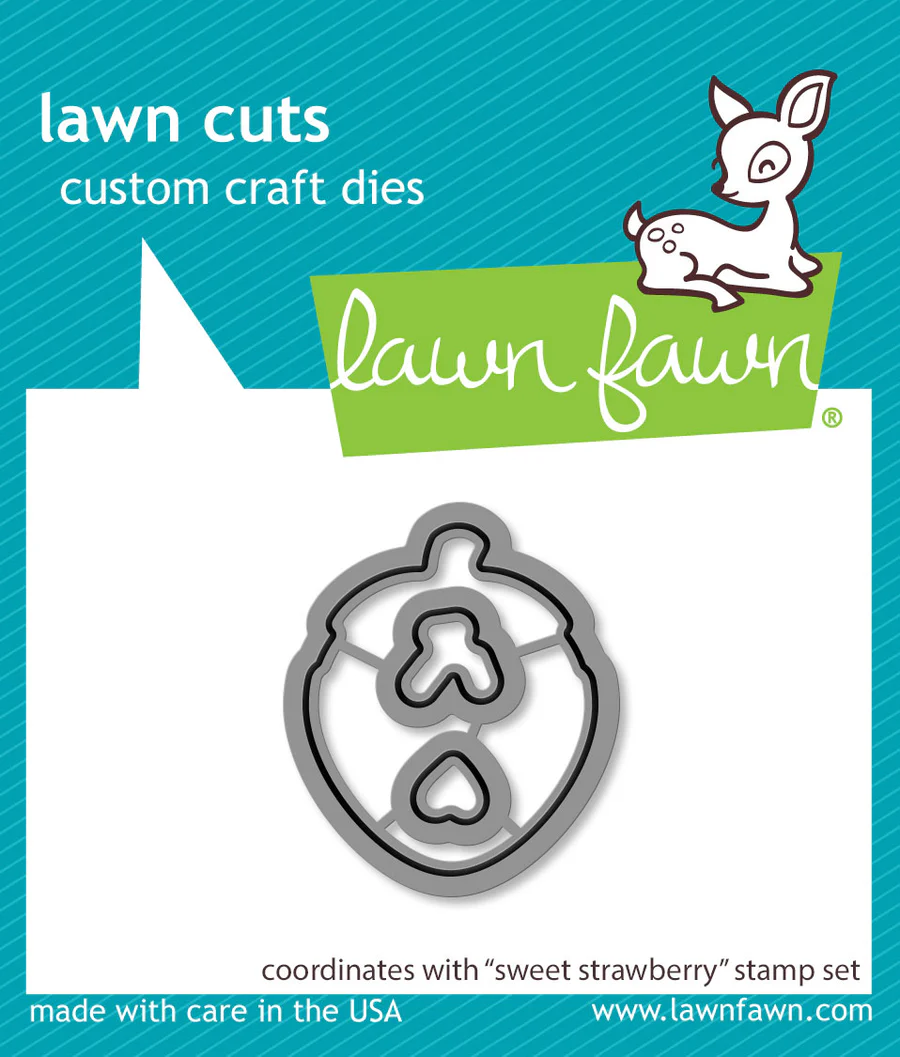 Lawn Fawn - sweet strawberry lawn cuts