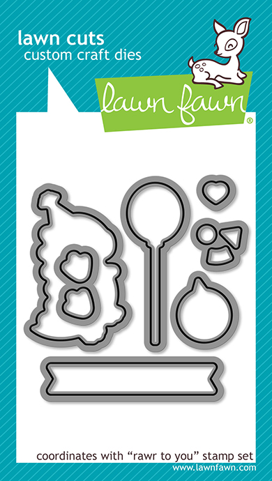 **NEW* - Lawn Fawn - rawr to you lawn cuts