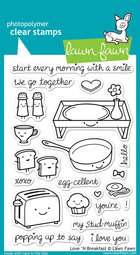 Lawn Fawn- Stamps - Love 'n Breakfast