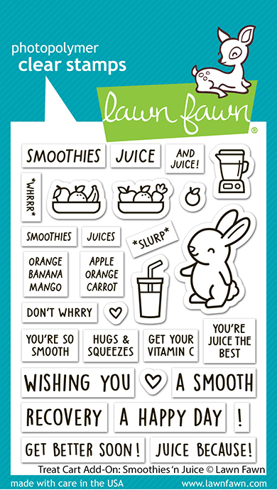 Lawn Fawn - treat cart add-on: smoothies 'n juice