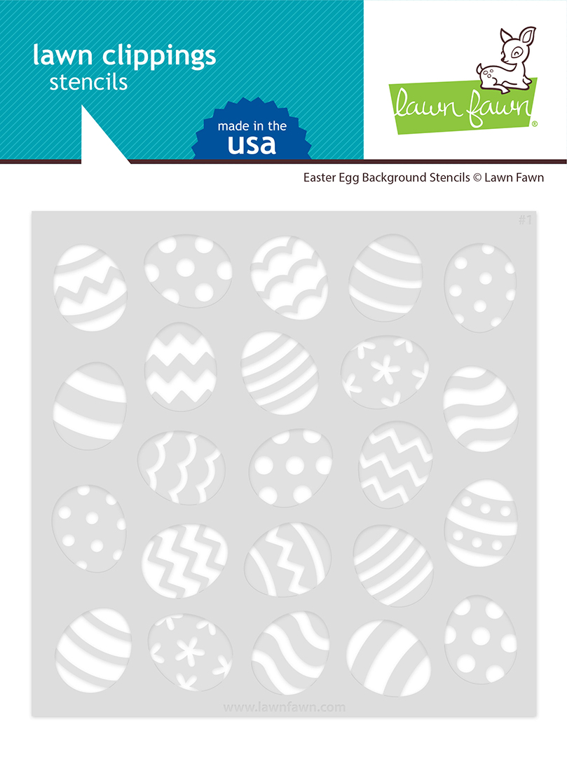 Lawn Fawn - easter egg background stencils