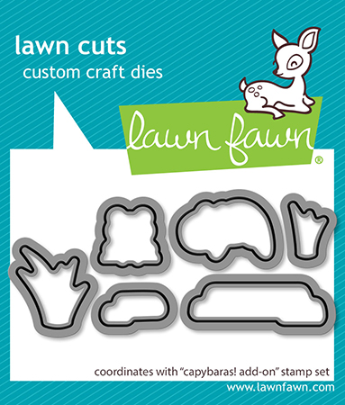 Lawn Fawn - capybaras! add-on lawn cuts