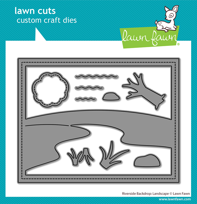 Lawn Fawn - riverside backdrop: landscape