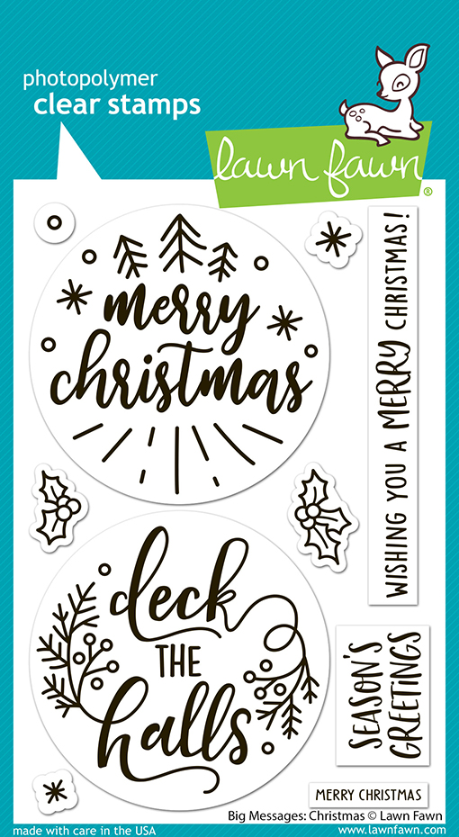 **NEW* - Lawn Fawn - big messages: christmas