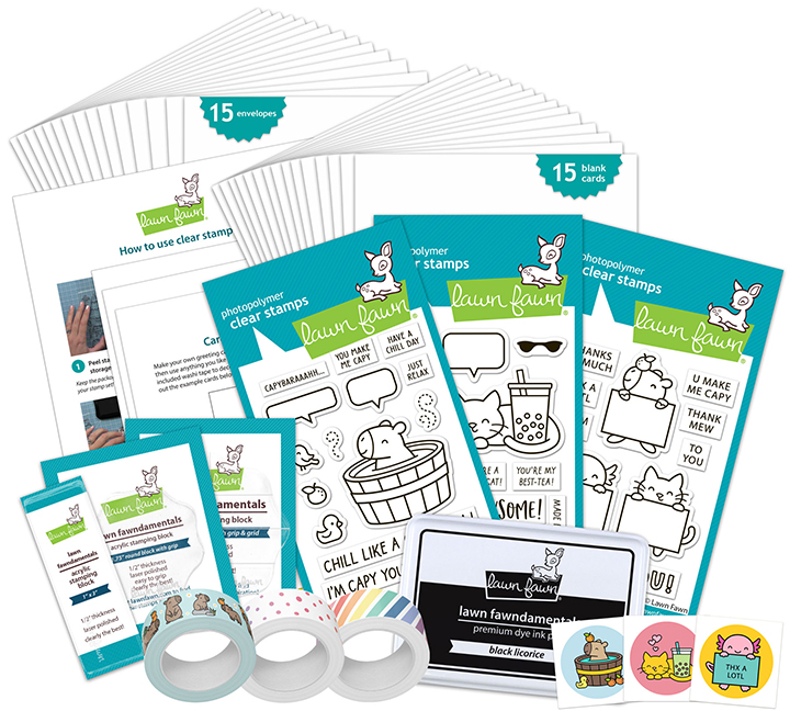 **NEW* - Lawn Fawn - kids cardmaking kit: combo two