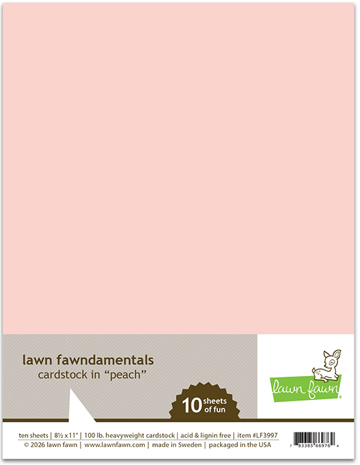 **NEW* - Lawn Fawn - peach cardstock