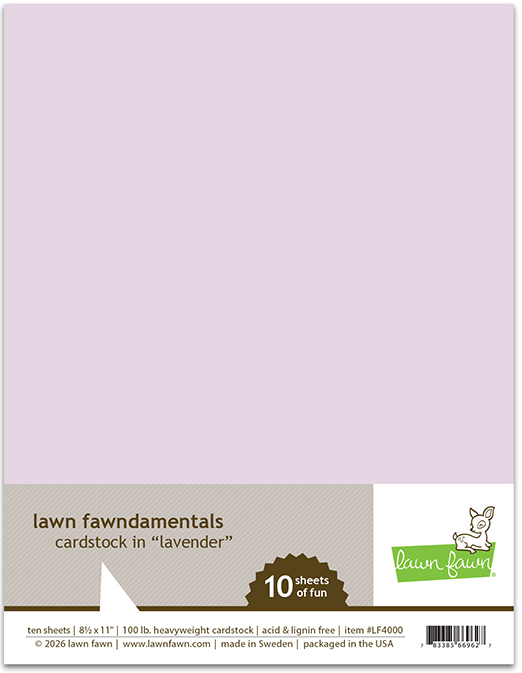 **NEW* - Lawn Fawn - lavender cardstock