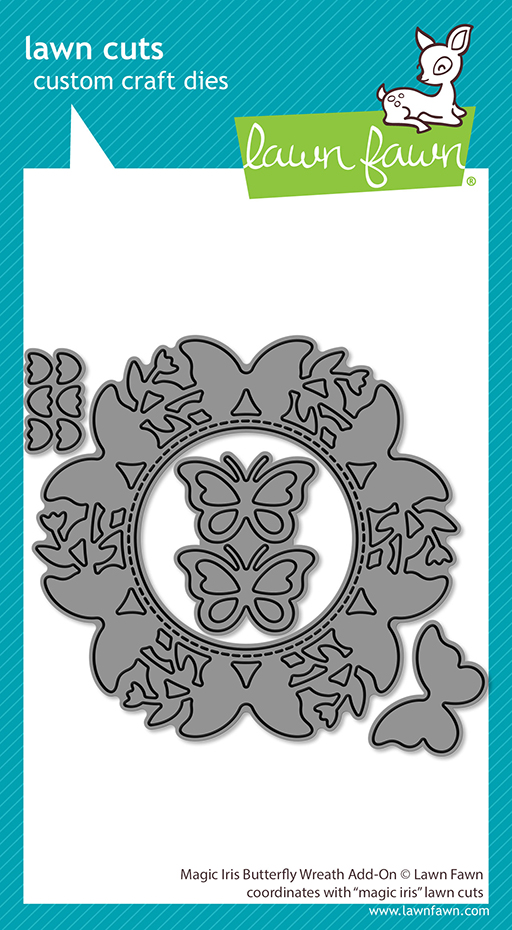*NEW* - Lawn Fawn - magic iris butterfly wreath add-on