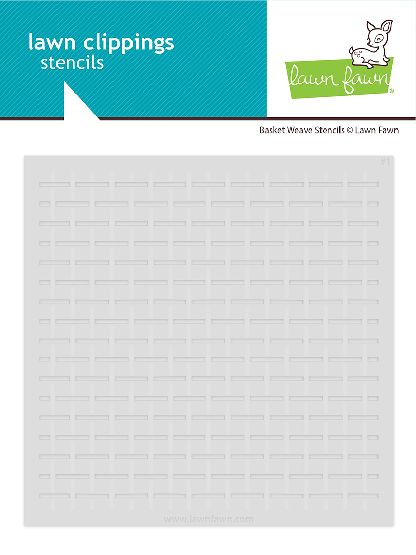*NEW* - Lawn Fawn - basket weave stencils