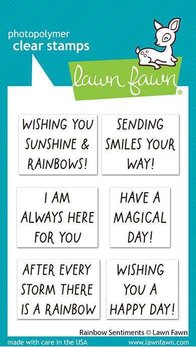 **NEW* - Lawn Fawn - rainbow sentiments
