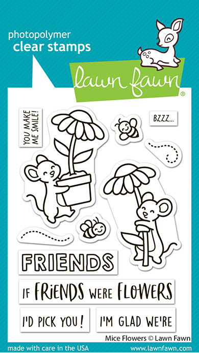 **NEW* - Lawn Fawn - mice flowers