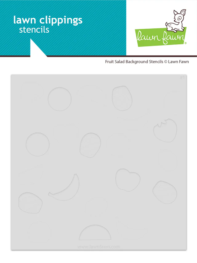 **NEW* - Lawn Fawn - fruit salad background stencils