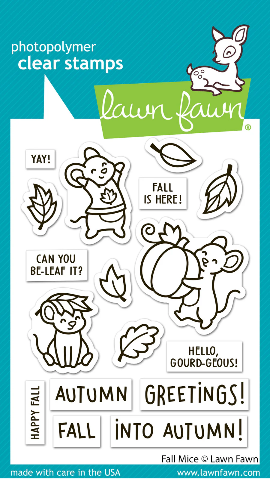 **NEW* - Lawn Fawn - fall mice