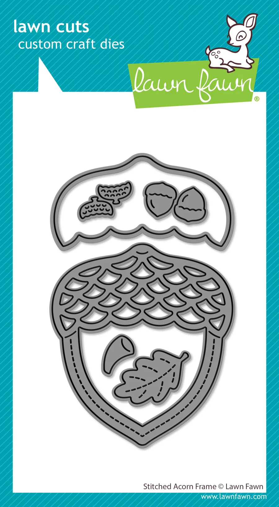 *NEW* - Lawn Fawn - stitched acorn frame