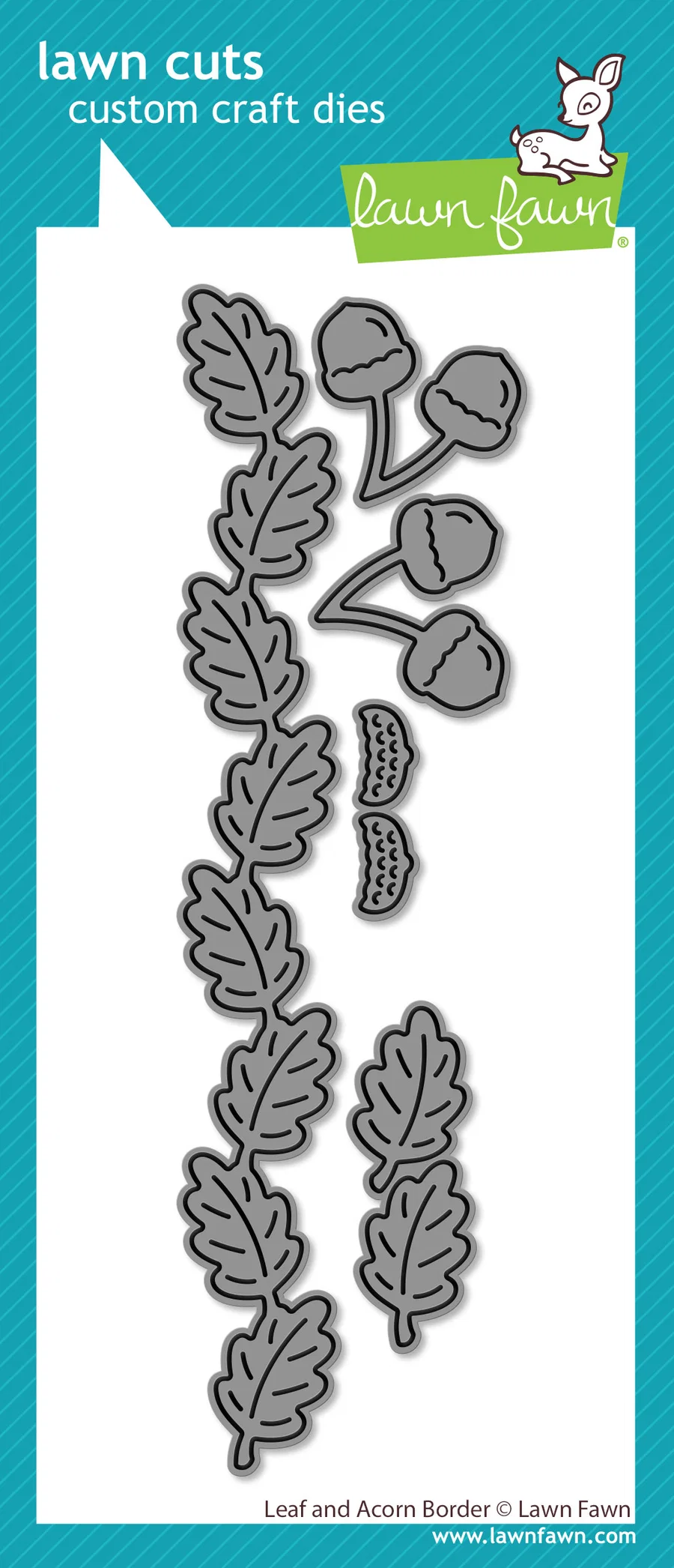 *NEW* - Lawn Fawn - leaf and acorn border