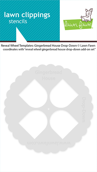 **NEW* - Lawn Fawn - reveal wheel templates: gingerbread house drop-down