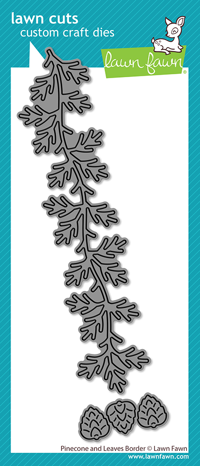 **NEW* - Lawn Fawn - pinecone and leaves border
