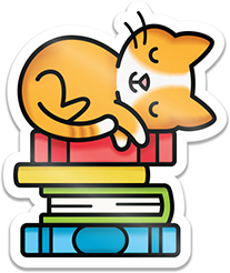**NEW* - Lawn Fawn - book stack vinyl sticker