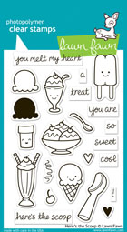 Lawn Fawn- Stamps - Here's the Scoop