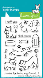 Lawn Fawn- Stamps - Critters at the Dog Park