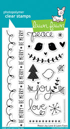 Lawn Fawn- Stamps - Peace Joy Love