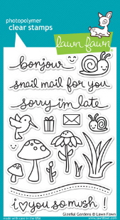 Lawn Fawn- Stamps - Gleeful Gardens