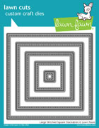 Lawn Fawn- Lawn Cuts - Large Stitched Square Stackables Dies