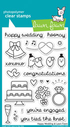 Lawn Fawn- Stamps - Happy Wedding
