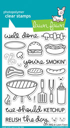 Lawn Fawn- Stamps - Let's BBQ