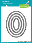 Lawn Fawn- Lawn Cuts - Large Stitched Oval Stackables Dies