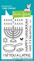 Lawn Fawn- Stamps - Love You a Latke