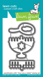 Lawn Fawn- Lawn Cuts - Love You a Latke Dies