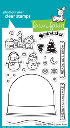 Lawn Fawn- Stamps - Ready, Set, Snow WITH MATCHING DIE