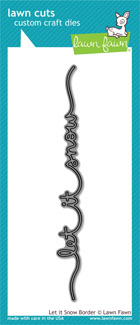 Lawn Fawn- Lawn Cuts - Let it Snow Border Die