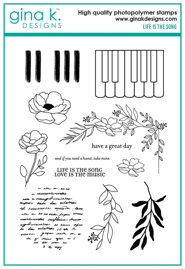Gina K Designs - Life is the Song - STAMPS
