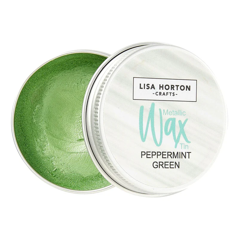 Spellbinders - Lisa Horton Crafts Water Based Wax Tin - Peppermint Green #355 (7)