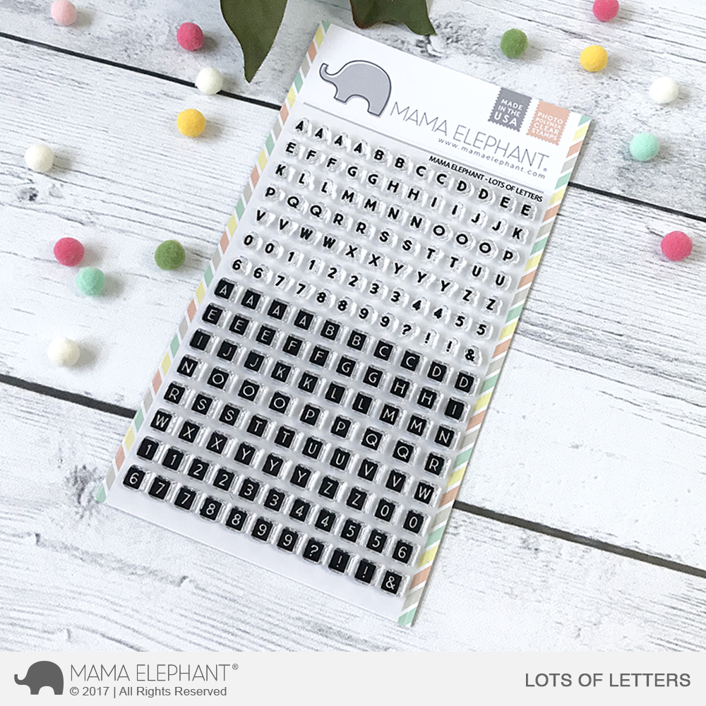 Mama Elephant - LOTS OF LETTERS