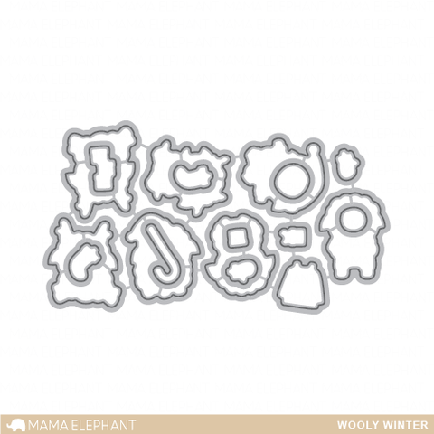 Mama Elephant - Wooly Winter - Creative Cuts