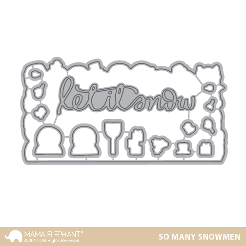 Mama Elephant - So Many Snowmen - Creative Cuts