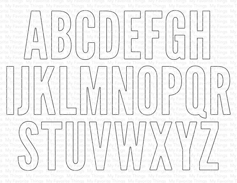 My Favorite Things - Impact Alphabet Die-namics