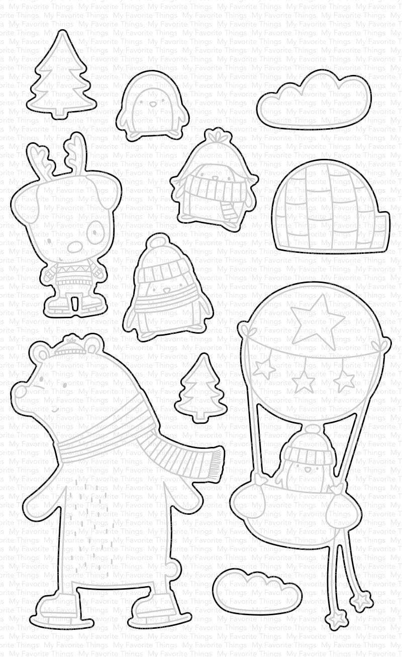 My Favorite Things - Warm Hugs and Frosty Kisses Die-namics