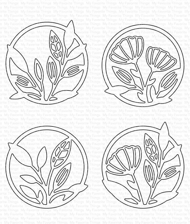 My Favorite Things - In-Focus Floral Frames Die-namics