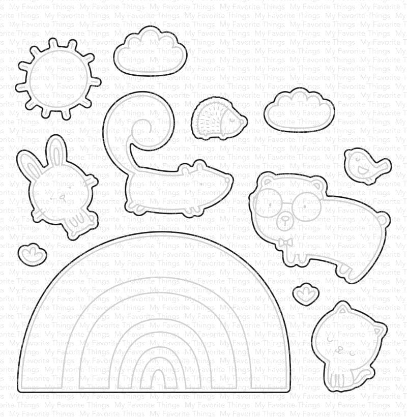 My Favorite Things - Rainbow Critters Die-namics