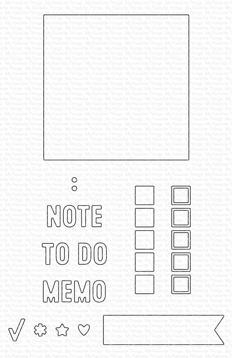 My Favorite Things - Sticky Note Die-namics
